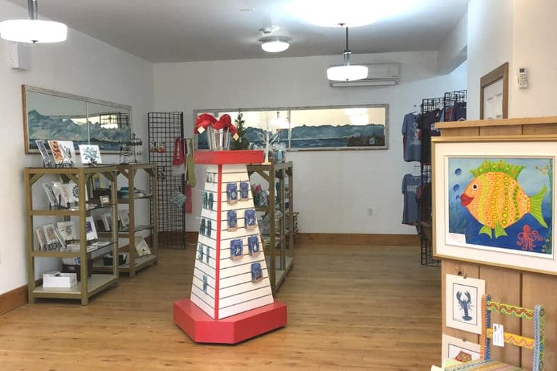 Inside the museum gift shop