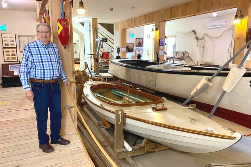 The Swampscott Dory built and donated by Richard Bennett